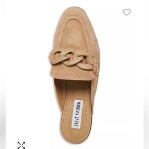 NEVER WORN Steve Madden Cally mules sand suede size 7.5